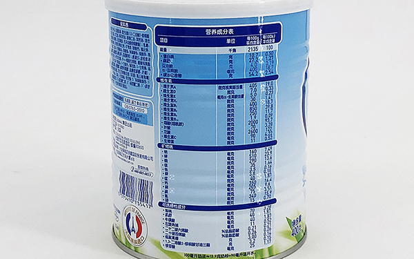 奶粉罐上的opo含量是看成分表